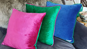 Sapphire Velvet Cushions
