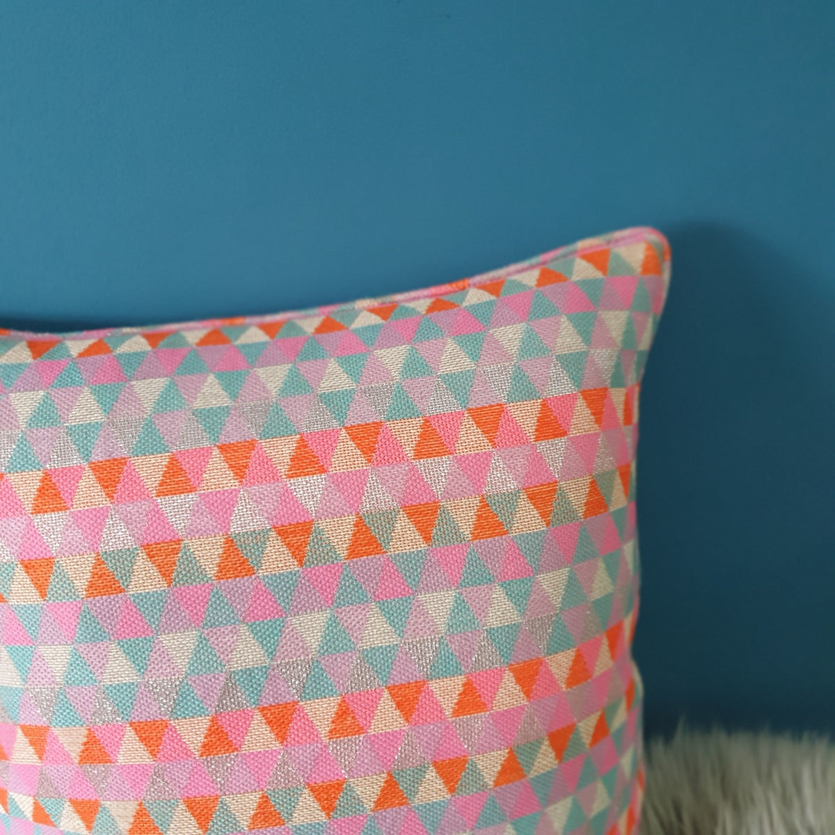 Tutti Frutti Square Scatter Cushion with Piping