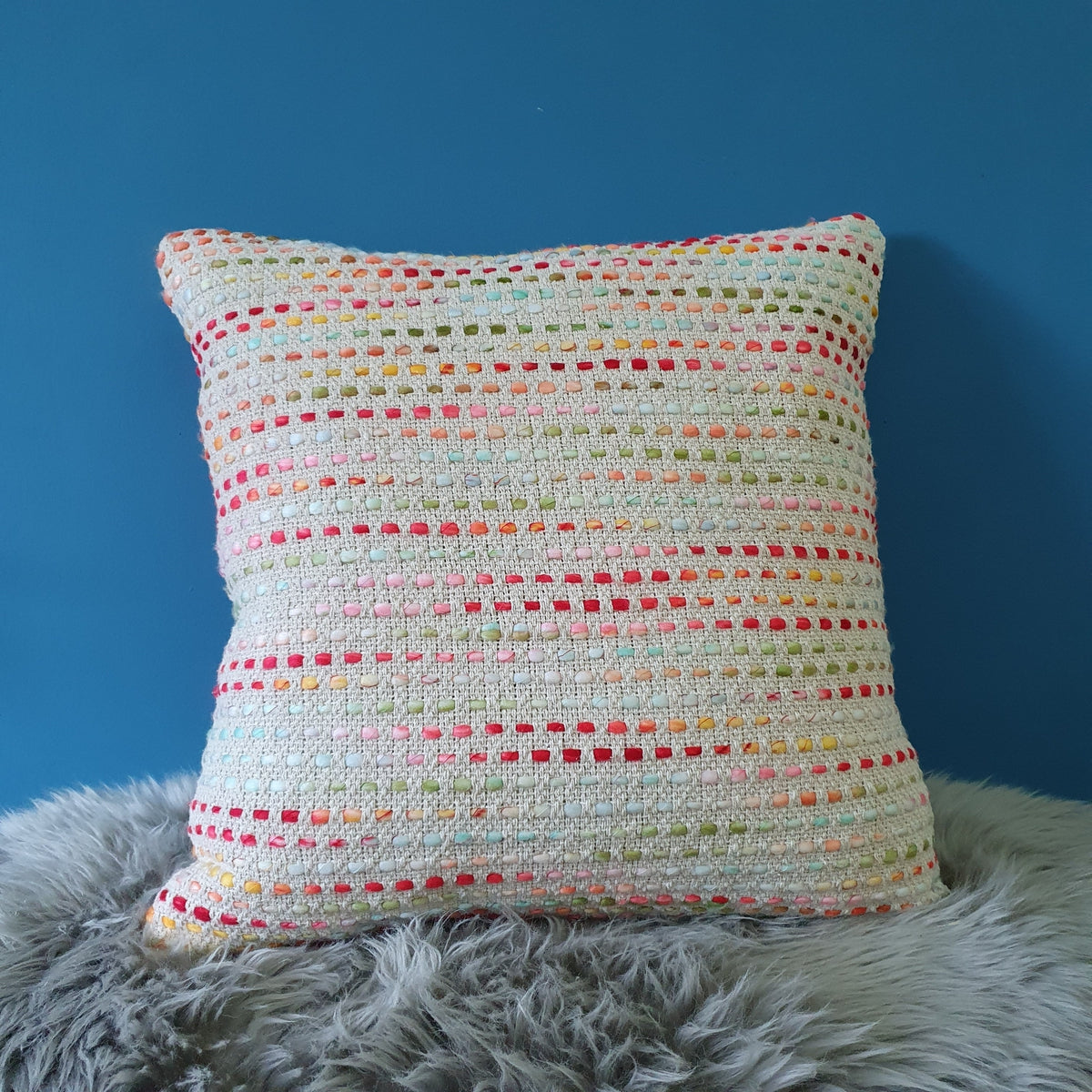 Angels Delight Slubby Cushion