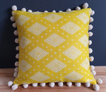Load image into Gallery viewer, Paloma Square Cushion with Pom Poms
