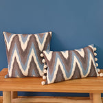 Load image into Gallery viewer, Moontide Ikat Square Scatter Cushion
