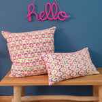 Load image into Gallery viewer, Yaka Hula Chartreuse Rectangle Cushion
