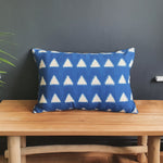 Load image into Gallery viewer, Constance Large Rectangular Ikat Cushion with Piping
