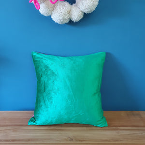 Emerald Green Large Plush Velvet Cushion