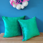 Load image into Gallery viewer, Emerald Green Large Plush Velvet Cushion
