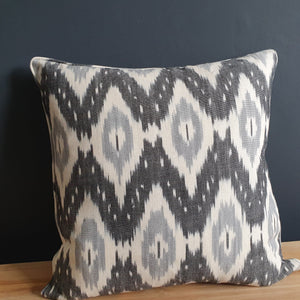 Fyfe Square Ikat Scatter Cushion with Piping.