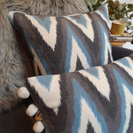 Load image into Gallery viewer, Moontide Ikat Square Scatter Cushion
