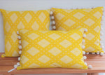 Load image into Gallery viewer, Paloma Large Rectangular Cushion with Pom Poms
