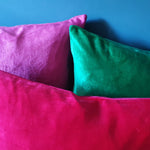 Load image into Gallery viewer, Emerald Green Large Plush Velvet Cushion
