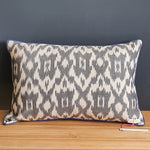 Load image into Gallery viewer, Staffa Large Rectangle Cushion with electric blue piping
